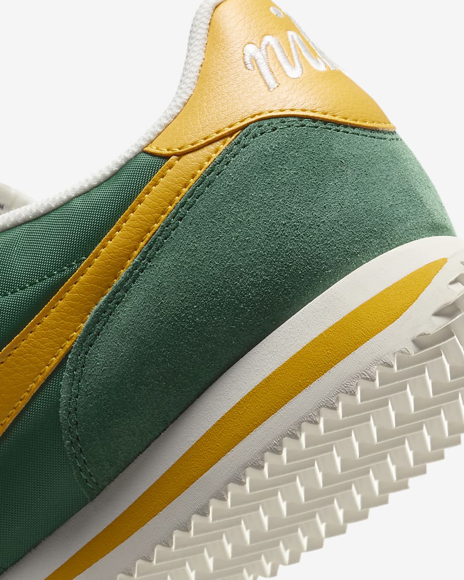 Green and yellow nike cortez best sale